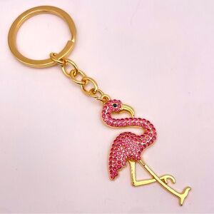 DAZZLING FLAMINGO | Rhinestone Bag Charm | Keychain (Brand New!) ✨